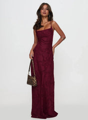 Soft pink beach-style floor-length dress